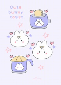 Cute bunny toast:) (purple) v.2