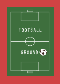 FOOTBALL GROUND/RED/BEIGE