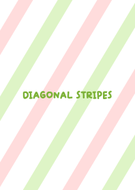 Diagonal Stripes - Merry Christmas