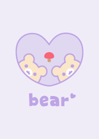 Bear Mushroom - Purple