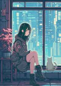 เมืองนีออน เด็กหญิงและแมว8.6