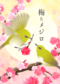 梅とメジロ