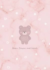 Bears, flowers and hearts pink06_02
