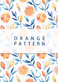 orange watercolor pattern