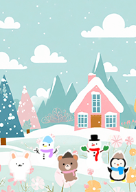 可愛い北欧風着せかえ(Winter-887)