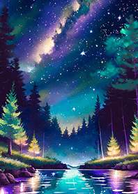 Beautiful starry night view#2668