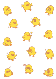 Chubby Yellow Duck_white/Green