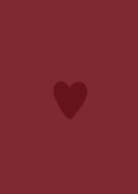 HEART /BROWN RED