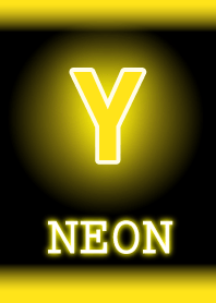 【Y】イニシャル ネオン 黄色