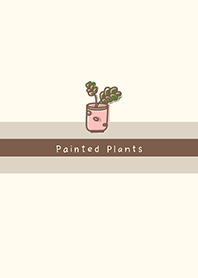 Painted plants JA-beige (Be3)