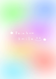Rainbow pastel smile