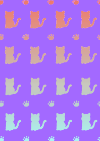HAPPY GRADIENT CAT-PURPLE