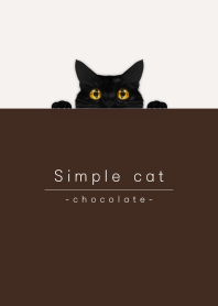 simple black cat/chocolate brown.