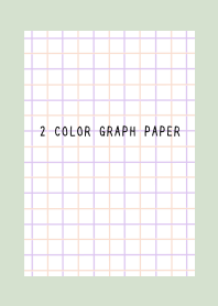 2 COLOR GRAPH PAPER-PINK&PURPLE-GREEN BE