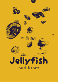 Jellyfish & heart gold