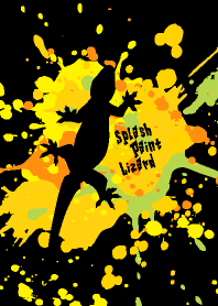 Splash paint Lizard Yellow-Black