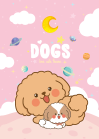 น้องหมา ตัวกลม คาวาอิ สีชมพู