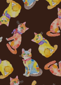 cat playing tricks2 on brown