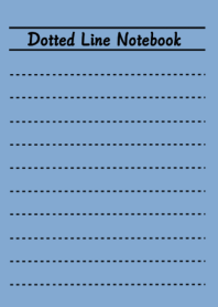 Dotted Line Color Notebook/DUSTY BLUE