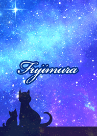 Fujimura Milky way & cat silhouette