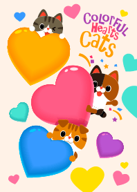 Trippo : Colorful Hearts Cats