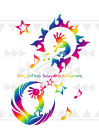 Bring good luck Rainbow Kokopelli ver.1