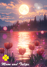 Moon and tulips#