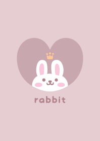 Rabbits3 Crown - pink