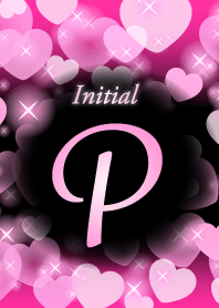 P-Initial-heart-Pink&black