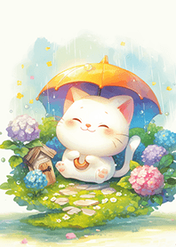 小白貓的雨天異想世界❤