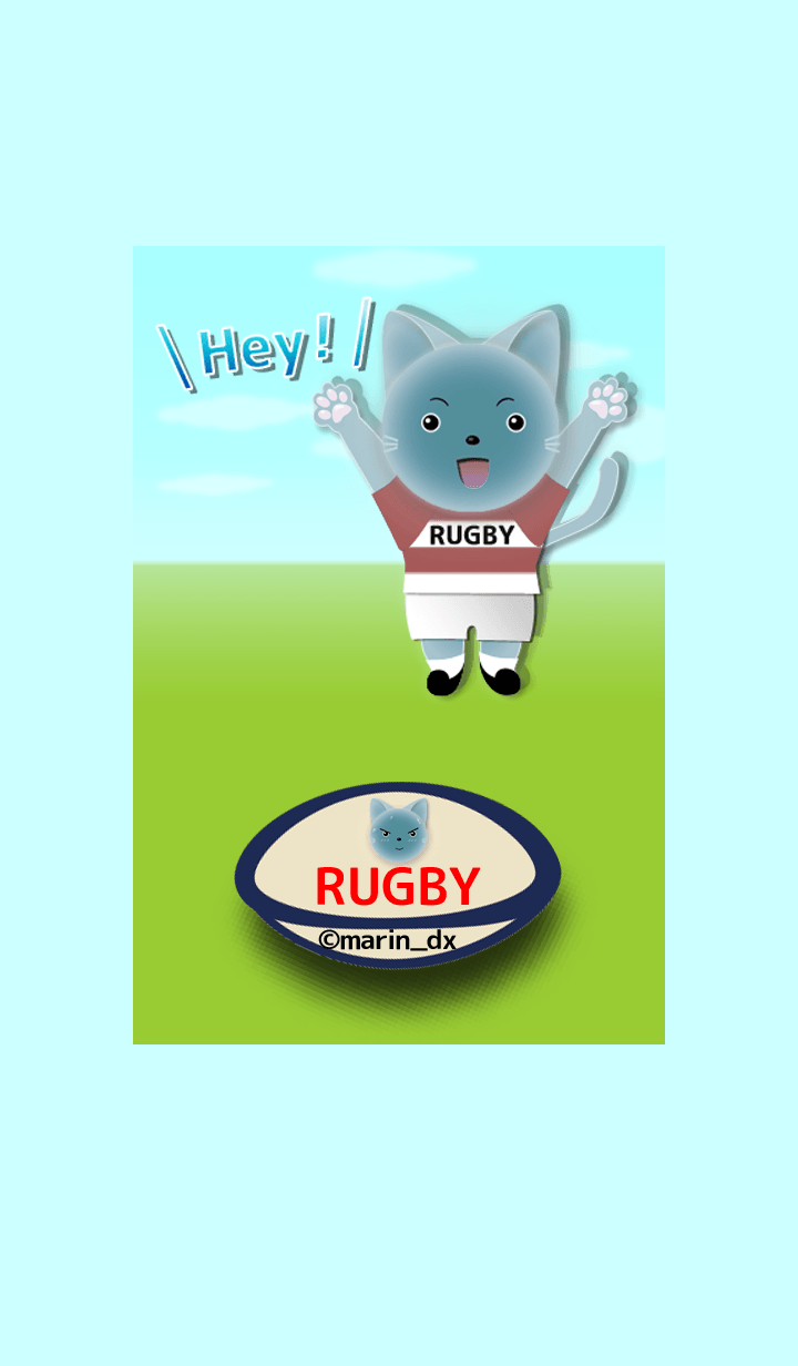 Cat is Rugby Theme 