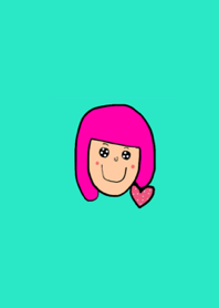 Cute girl of a bob hair