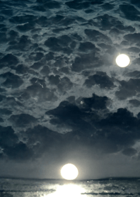 夜の月 月の海 #DkC0_23。
