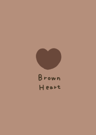 Brown beige and brown heart.
