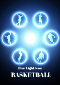 Blue Light Icon BASKETBALL Ver.2