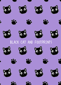 BLACK CAT AND FOOTPRINTS-DEEP PURPLE