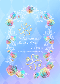 Wish Come True Rainbow Rose Clover Line Theme Line Store