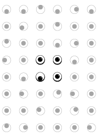 Pattern of eyes.