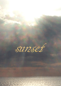 May everyone shine! The sun from clouds.