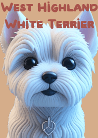 Playful West Highland White Terrier