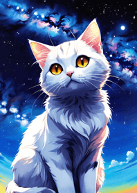 Night Moon Star Cat 3a17Ba