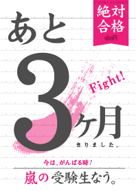 嵐の受験生なう。【CD:試験まであと3ヶ月】