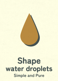 Shape water droplets Or car