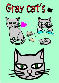 灰色猫の着せ替え