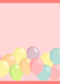 Pastel balloons03 red