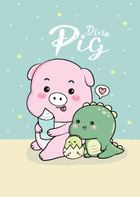 Pig and Dino (Blue)