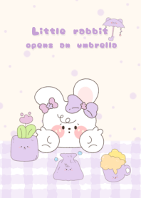 Little rabbit opens an umbrella3