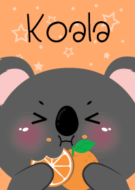 Black Koala Love Orange Theme