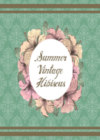 Summer vintage hibiscus