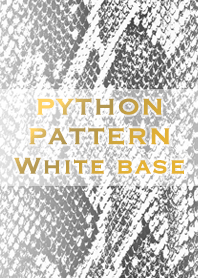 パイソン柄〜ホワイトbase〜